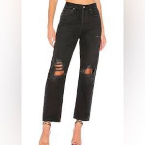 Agolde 90s Jean Audio Black Straight Leg